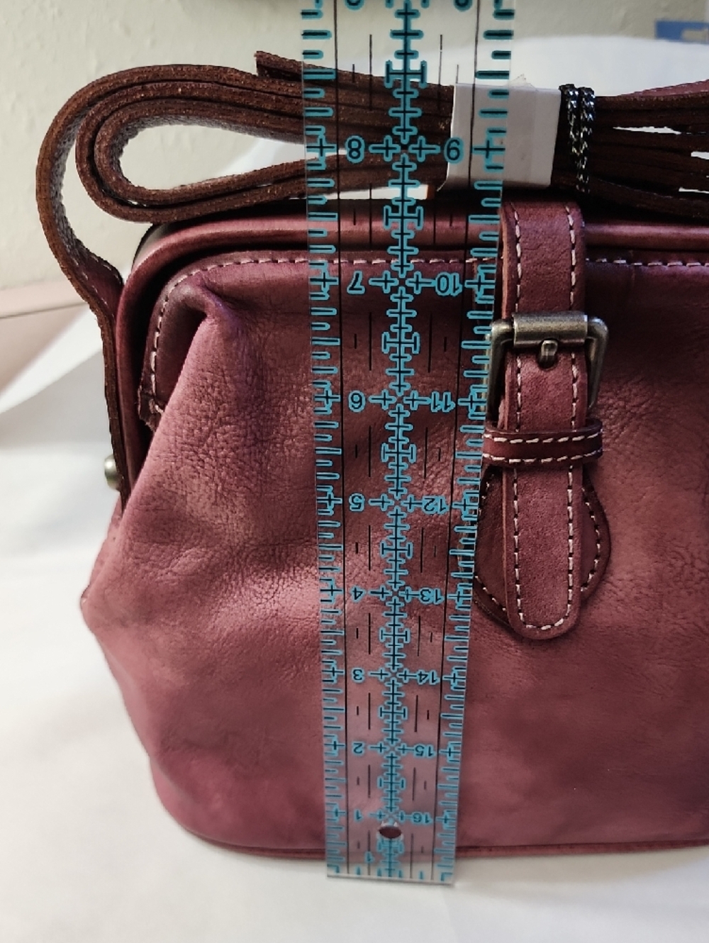 Diophy vintage-style doctor Bag (Style No. 150253). Soft Leather New - Picture 10 of 10